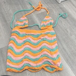 Nastygal Bikini Top with Matching Skirt